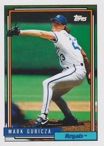 #741 Mark Gubicza - Kansas City Royals - 1992 Topps Baseball