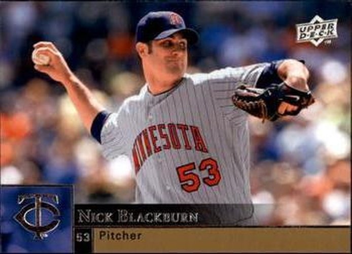 #741 Nick Blackburn - Minnesota Twins - 2009 Upper Deck Baseball