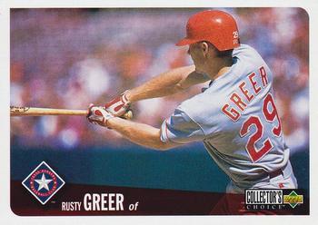 #741 Rusty Greer - Texas Rangers - 1996 Collector's Choice Baseball