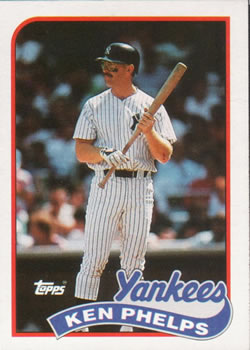 #741 Ken Phelps - New York Yankees - 1989 Topps Baseball