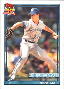 #741 Jimmy Key - Toronto Blue Jays - 1991 O-Pee-Chee Baseball