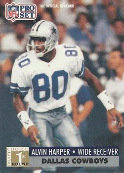#741 Alvin Harper - Dallas Cowboys - 1991 Pro Set Football