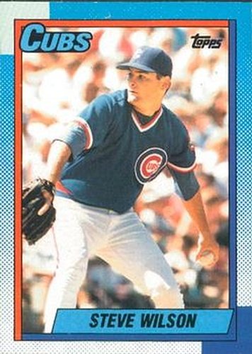 #741 Steve Wilson - Chicago Cubs - 1990 O-Pee-Chee Baseball