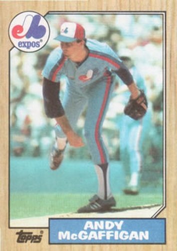 #742 Andy McGaffigan - Montreal Expos - 1987 Topps Baseball