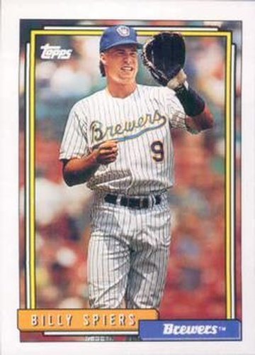 #742 Bill Spiers - Milwaukee Brewers - 1992 Topps Baseball