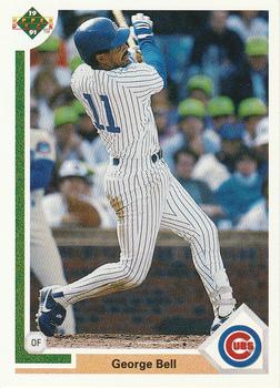 #742 George Bell - Chicago Cubs - 1991 Upper Deck Baseball