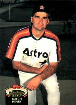 #742 Butch Henry - Houston Astros - 1992 Stadium Club Baseball