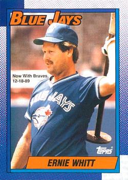 #742 Ernie Whitt - Atlanta Braves - 1990 O-Pee-Chee Baseball