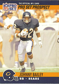 #743 Johnny Bailey - Chicago Bears - 1990 Pro Set Football