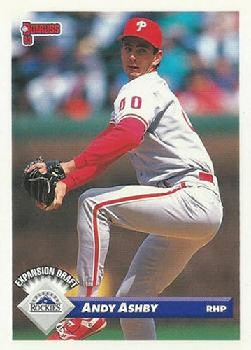 #743 Andy Ashby - Colorado Rockies - 1993 Donruss Baseball