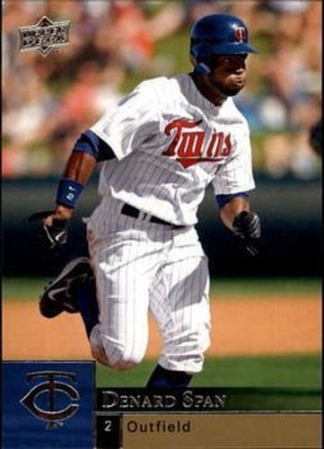 #743 Denard Span - Minnesota Twins - 2009 Upper Deck Baseball