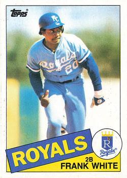 #743 Frank White - Kansas City Royals - 1985 Topps Baseball