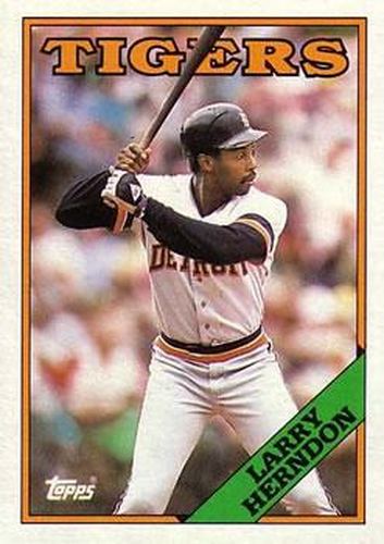 #743 Larry Herndon - Detroit Tigers - 1988 Topps Baseball