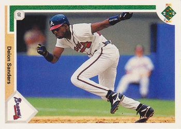 #743 Deion Sanders - Atlanta Braves - 1991 Upper Deck Baseball