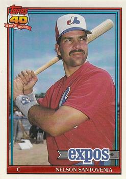 #744 Nelson Santovenia - Montreal Expos - 1991 O-Pee-Chee Baseball
