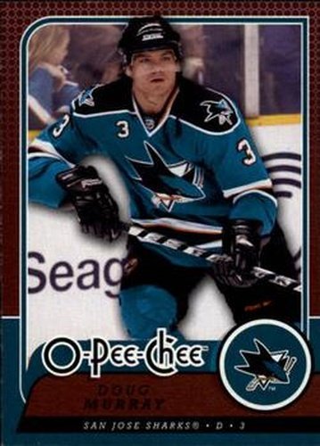 #744 Doug Murray - San Jose Sharks - 2008-09 O-Pee-Chee Hockey