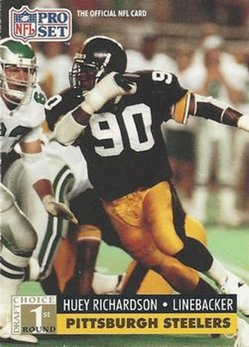 #744 Huey Richardson - Pittsburgh Steelers - 1991 Pro Set Football