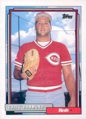 #744 Chris Hammond - Cincinnati Reds - 1992 Topps Baseball