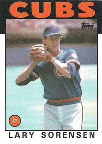 #744 Lary Sorensen - Chicago Cubs - 1986 Topps Baseball