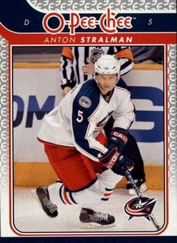 #744 Anton Stralman - Columbus Blue Jackets - 2009-10 O-Pee-Chee Hockey