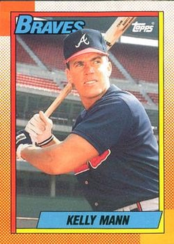 #744 Kelly Mann - Atlanta Braves - 1990 O-Pee-Chee Baseball