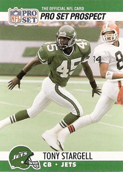 #745 Tony Stargell - New York Jets - 1990 Pro Set Football