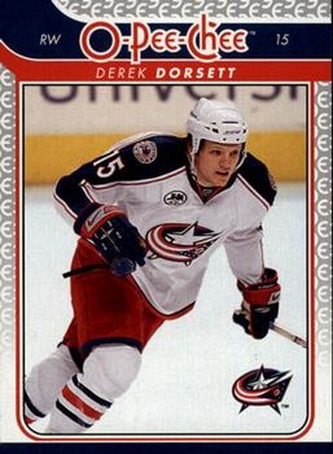 #745 Derek Dorsett - Columbus Blue Jackets - 2009-10 O-Pee-Chee Hockey