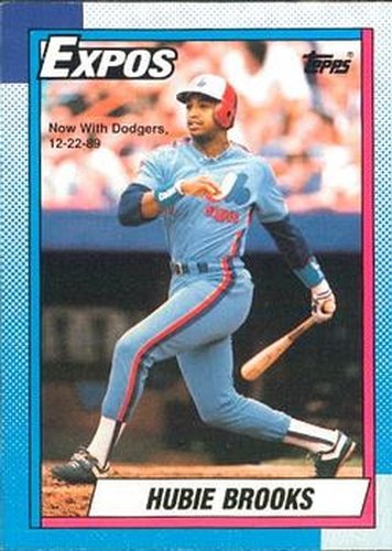 #745 Hubie Brooks - Los Angeles Dodgers - 1990 O-Pee-Chee Baseball