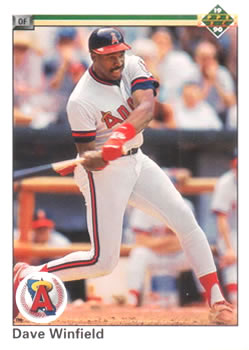 #745 Dave Winfield - California Angels - 1990 Upper Deck Baseball