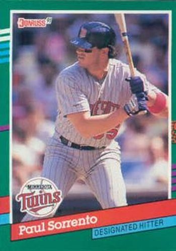 #745 Paul Sorrento - Minnesota Twins - 1991 Donruss Baseball
