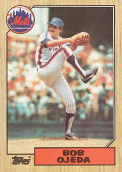 #746 Bob Ojeda - New York Mets - 1987 Topps Baseball