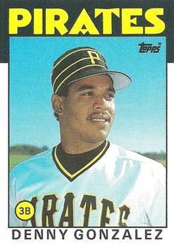 #746 Denny Gonzalez - Pittsburgh Pirates - 1986 Topps Baseball