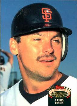 #747 Chris James - San Francisco Giants - 1992 Stadium Club Baseball