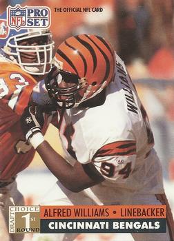 #747 Alfred Williams - Cincinnati Bengals - 1991 Pro Set Football