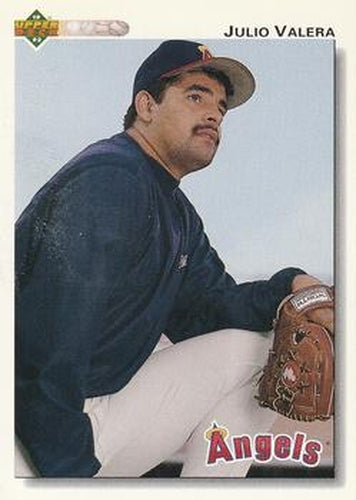 #747 Julio Valera - California Angels - 1992 Upper Deck Baseball