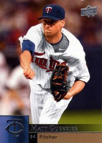 #747 Matt Guerrier - Minnesota Twins - 2009 Upper Deck Baseball