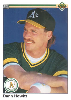 #747 Dann Howitt - Oakland Athletics - 1990 Upper Deck Baseball