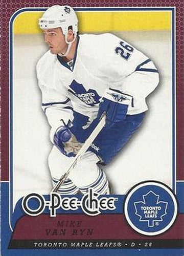 #747 Mike Van Ryn - Toronto Maple Leafs - 2008-09 O-Pee-Chee Hockey