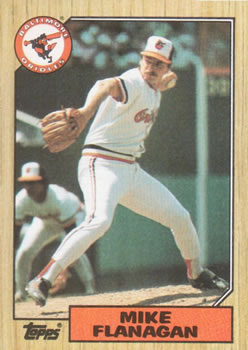 #748 Mike Flanagan - Baltimore Orioles - 1987 Topps Baseball
