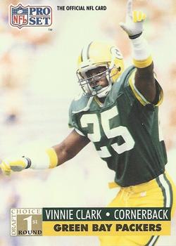 #748 Vinnie Clark - Green Bay Packers - 1991 Pro Set Football