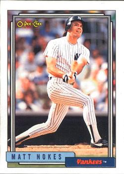 #748 Matt Nokes - New York Yankees - 1992 O-Pee-Chee Baseball