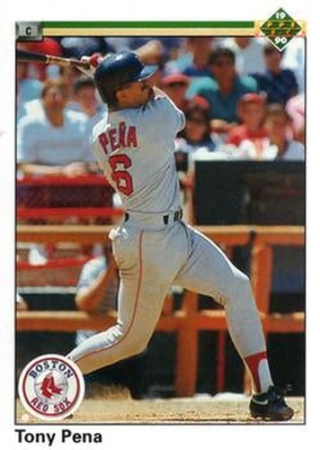 #748 Tony Pena - Boston Red Sox - 1990 Upper Deck Baseball