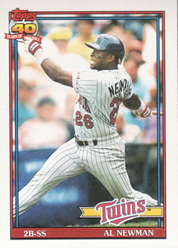 #748 Al Newman - Minnesota Twins - 1991 Topps Baseball