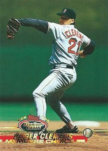 #748 Roger Clemens - Boston Red Sox - 1993 Stadium Club Baseball