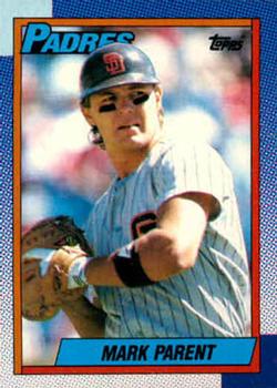 #749 Mark Parent - San Diego Padres - 1990 Topps Baseball