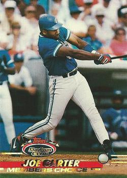 #749 Joe Carter - Toronto Blue Jays - 1993 Stadium Club Baseball