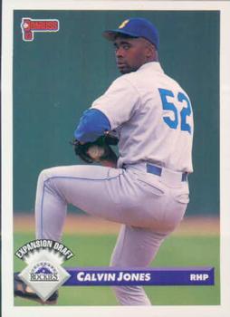 #749 Calvin Jones - Colorado Rockies - 1993 Donruss Baseball