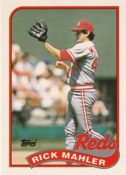 #74T Rick Mahler - Cincinnati Reds - 1989 Topps Traded Baseball