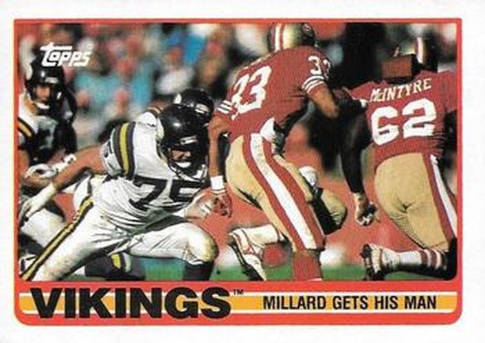 #74 Keith Millard - Minnesota Vikings - 1989 Topps Football