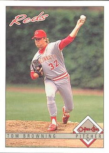 #74 Tom Browning - Cincinnati Reds - 1993 O-Pee-Chee Baseball